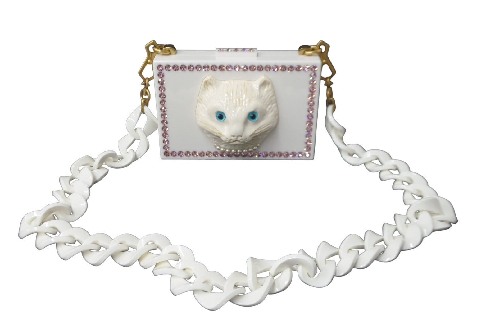 極美品 GUCCI グッチ チェーンショルダーバッグ キャット 500259