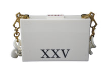 Load image into Gallery viewer, 極美品 GUCCI グッチ チェーンショルダーバッグ キャット 500259 プラスチック ラインストーン フェイクパール ホワイト 中古 61400