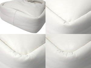 PRADA プラダ ソフト パデッドナッパレザー ハンドバッグ ホワイト 2WAY 1BA359 ゴールド金具 美品 中古 61403 