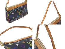 画像をギャラリービューアに読み込む, LOUIS VUITTON ルイヴィトン モノグラムマルチ ポシェット アクセソワ―ル M92648 村上隆 ブラック 美品 中古 61404