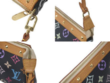 画像をギャラリービューアに読み込む, LOUIS VUITTON ルイヴィトン モノグラムマルチ ポシェット アクセソワ―ル M92648 村上隆 ブラック 美品 中古 61404
