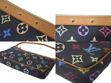 画像をギャラリービューアに読み込む, LOUIS VUITTON ルイヴィトン モノグラムマルチ ポシェット アクセソワ―ル M92648 村上隆 ブラック 美品 中古 61404