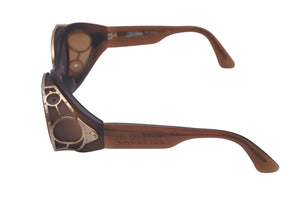 Jean Paul GAULTIER ジャンポール ゴルチェ サングラス 56-6001 90年代 ヴィンテージ マットブラウン GP 美品 中古 61408 