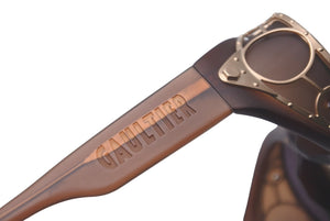 Jean Paul GAULTIER ジャンポール ゴルチェ サングラス 56-6001 90年代 ヴィンテージ マットブラウン GP 美品 中古 61408 