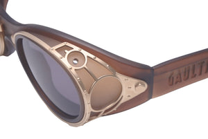 Jean Paul GAULTIER ジャンポール ゴルチェ サングラス 56-6001 90年代 ヴィンテージ マットブラウン GP 美品 中古 61408 