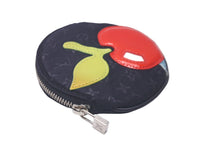 画像をギャラリービューアに読み込む, 極美品 LOUIS VUITTON ルイヴィトン モノグラムサテン コントドゥフェ コインケース M92272 ブラック リンゴ 財布 小物 中古 61418