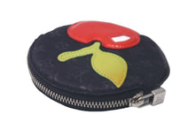 画像をギャラリービューアに読み込む, 極美品 LOUIS VUITTON ルイヴィトン モノグラムサテン コントドゥフェ コインケース M92272 ブラック リンゴ 財布 小物 中古 61418