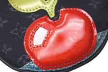 画像をギャラリービューアに読み込む, 極美品 LOUIS VUITTON ルイヴィトン モノグラムサテン コントドゥフェ コインケース M92272 ブラック リンゴ 財布 小物 中古 61418