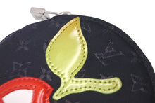 画像をギャラリービューアに読み込む, 極美品 LOUIS VUITTON ルイヴィトン モノグラムサテン コントドゥフェ コインケース M92272 ブラック リンゴ 財布 小物 中古 61418