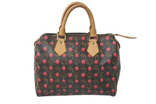 画像をギャラリービューアに読み込む, 極美品 LOUIS VUITTON ルイヴィトン 村上隆 スピーディ25 モノグラムチェリー M95009 中古 61422