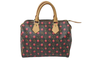 極美品 LOUIS VUITTON ルイヴィトン 村上隆 スピーディ25 モノグラムチェリー M95009 中古 61422