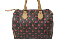 画像をギャラリービューアに読み込む, 極美品 LOUIS VUITTON ルイヴィトン 村上隆 スピーディ25 モノグラムチェリー M95009 中古 61422