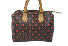 画像をギャラリービューアに読み込む, 極美品 LOUIS VUITTON ルイヴィトン 村上隆 スピーディ25 モノグラムチェリー M95009 中古 61422