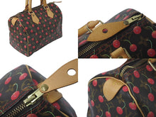 画像をギャラリービューアに読み込む, 極美品 LOUIS VUITTON ルイヴィトン 村上隆 スピーディ25 モノグラムチェリー M95009 中古 61422