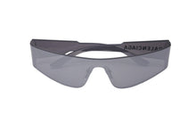 Load image into Gallery viewer, 極美品 BALENCIAGA バレンシアガ モノレクタングル サングラス シルバー ロゴ プラスチック アイウェア 99☐1 BB0041S 中古 61430