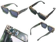 Load image into Gallery viewer, [USED/中古]LOUIS VUITTON ルイ・ヴィトン サングラス Z1167E サングラス 1.1 ミリオネア グリーン アセテートフレーム 58□17 145 ゴールド金具 Bランク 中古 61431