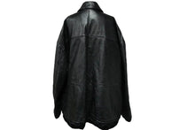 Load image into Gallery viewer, 極美品 21秋ランウェイ BALENCIAGA バレンシアガ オーバーサイズレザージャケット 662134 カーフ ブラック サイズ44 中古 61433