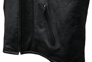 極美品 21秋ランウェイ BALENCIAGA バレンシアガ オーバーサイズレザージャケット 662134 カーフ ブラック サイズ44 中古 61433