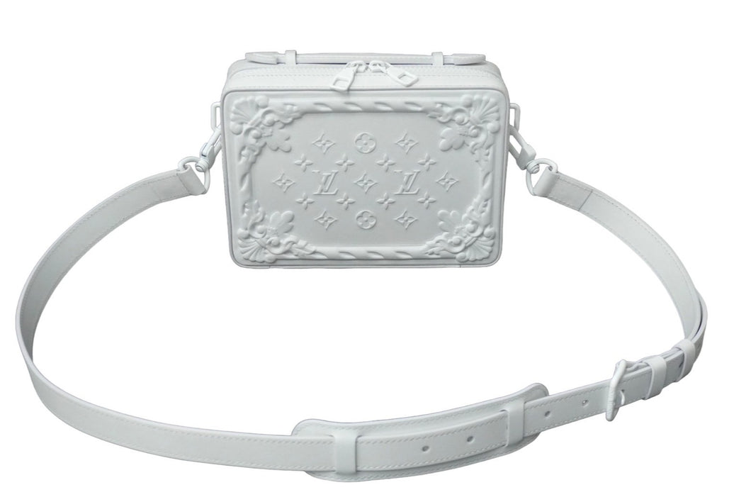 LOUIS VUITTON ルイヴィトン ハンドル ソフトトランク ショルダーバッグ 23SS M21833 レザー ホワイト 美品 中古 61436