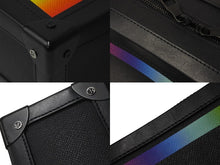 Load image into Gallery viewer, LOUIS VUITTON ルイヴィトン タイガ レインボー ソフトトランク ショルダーバッグ M30341 ブラック タイガレザー 美品 中古 61437