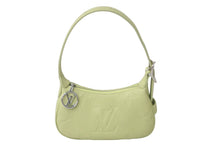 画像をギャラリービューアに読み込む, 未使用品 LOUIS VUITTON ルイヴィトン ミニムーン ハンドバッグ M82425 Vert Noto ライムグリーン 中古 61442