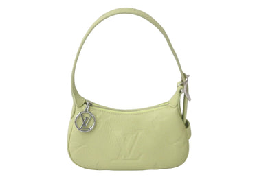 未使用品 LOUIS VUITTON ルイヴィトン ミニムーン ハンドバッグ M82425 Vert Noto ライムグリーン 中古 61442