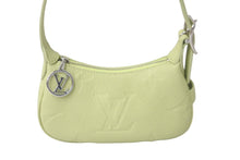 画像をギャラリービューアに読み込む, 未使用品 LOUIS VUITTON ルイヴィトン ミニムーン ハンドバッグ M82425 Vert Noto ライムグリーン 中古 61442