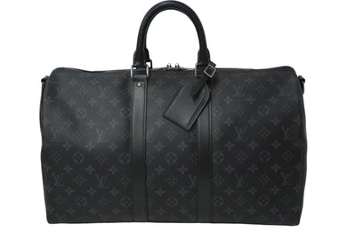 新品同様品 LOUIS VUITTON ルイヴィトン キーポルバンドリエール 45 ボストンバッグ M40569 シルバー 中古 61443