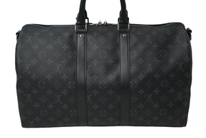 新品同様品 LOUIS VUITTON ルイヴィトン キーポルバンドリエール 45 ボストンバッグ M40569 シルバー 中古 61443