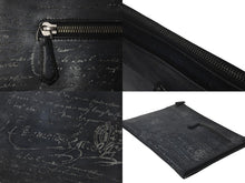 画像をギャラリービューアに読み込む, 超激レア 極美品 Berluti ベルルッティ カリグラフィ オーグランジュール クラッチバッグ プラチナパティーヌ グレー 中古 61444