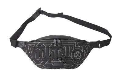 新品同様 LOUIS VUITTON ルイヴィトン ディスカバリー バムバッグ ボディバッグ ショルダーバッグ M21427 ブラック 中古 61449