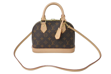 極美品 LOUIS VUITTON ルイヴィトン ハンドバッグ アルマBB RFID モノグラムキャンバス M53152 中古 61450