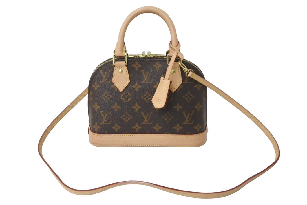 極美品 LOUIS VUITTON ルイヴィトン ハンドバッグ アルマBB RFID モノグラムキャンバス M53152 中古 61450