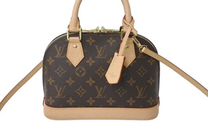 極美品 LOUIS VUITTON ルイヴィトン ハンドバッグ アルマBB RFID モノグラムキャンバス M53152 中古 61450