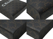 Load image into Gallery viewer, 極美品 CELINE セリーヌ ミニ バーティカル トリオンフ キャンバス ショルダーバッグ 194372BZK.04LU ブラウン 中古 61457