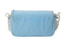 Load image into Gallery viewer, CHANEL シャネル ココマーク マトラッセ ハンドバッグ プラチェーン パイル 7番台 ブルー 水色 良品 中古 61459