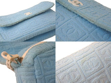 Load image into Gallery viewer, CHANEL シャネル ココマーク マトラッセ ハンドバッグ プラチェーン パイル 7番台 ブルー 水色 良品 中古 61459