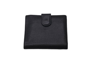 CHANEL シャネル 二つ折り財布 ココマーク Wホック財布 ブラック キャビアスキン 美品 中古 61464