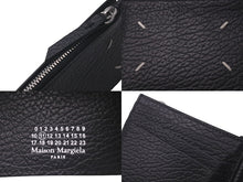 Load image into Gallery viewer, 極美品 Maison Margiela メゾン マルジェラ マネークリップ 小銭入れ付き ブラック レザー SA1UI0022 中古 61467