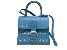 画像をギャラリービューアに読み込む, 極美品 DELVAUX デルヴォー L&#39;Humour MM ルーモア MM ハンドバッグ AA0480AAM040BCM 2WAY ブルー シルバー金具 中古 4b006147 