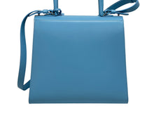 画像をギャラリービューアに読み込む, 極美品 DELVAUX デルヴォー L&#39;Humour MM ルーモア MM ハンドバッグ AA0480AAM040BCM 2WAY ブルー シルバー金具 中古 4b006147 