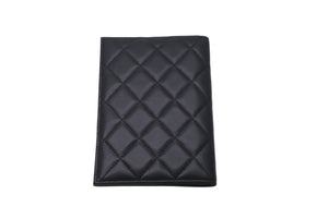 極美品 CHANEL シャネル ココマーク パスポートケース 22番台 ラムスキン ブラック ワインレッド 中古 61473