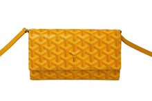 画像をギャラリービューアに読み込む, 極美品 GOYARD ゴヤール ヴァレンヌ3ポーチウォレット ショルダーバッグ VAREN3MMLTY08CL08P イエロー シルバー金具 中古 61474