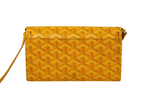 画像をギャラリービューアに読み込む, 極美品 GOYARD ゴヤール ヴァレンヌ3ポーチウォレット ショルダーバッグ VAREN3MMLTY08CL08P イエロー シルバー金具 中古 61474