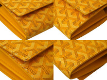 画像をギャラリービューアに読み込む, 極美品 GOYARD ゴヤール ヴァレンヌ3ポーチウォレット ショルダーバッグ VAREN3MMLTY08CL08P イエロー シルバー金具 中古 61474