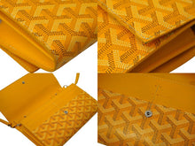 画像をギャラリービューアに読み込む, 極美品 GOYARD ゴヤール ヴァレンヌ3ポーチウォレット ショルダーバッグ VAREN3MMLTY08CL08P イエロー シルバー金具 中古 61474