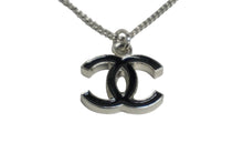 Load image into Gallery viewer, 極美品 CHANEL シャネル ココマーク ネックレス チョーカー 05A アクセサリー シルバー ブラック 中古 61476