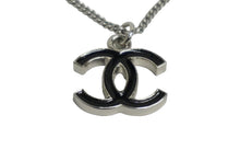 Load image into Gallery viewer, 極美品 CHANEL シャネル ココマーク ネックレス チョーカー 05A アクセサリー シルバー ブラック 中古 61476