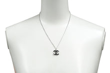 Load image into Gallery viewer, 極美品 CHANEL シャネル ココマーク ネックレス チョーカー 05A アクセサリー シルバー ブラック 中古 61476