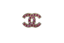 Load image into Gallery viewer, CHANEL シャネル ピアス ココマーク ラインストーン 06A アクセサリー ピンク ゴールド金具 美品 中古 61477